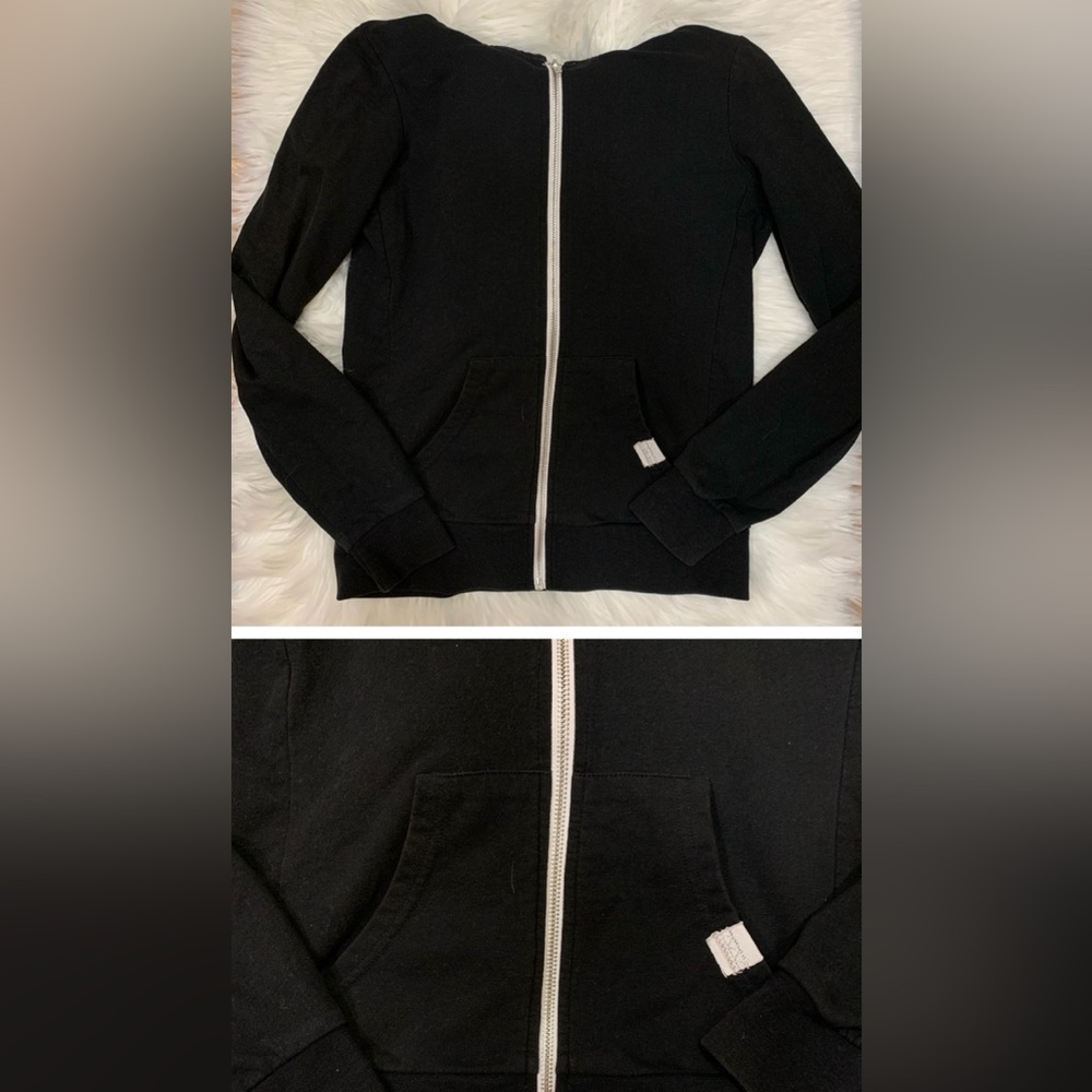 Black zip up hoodie